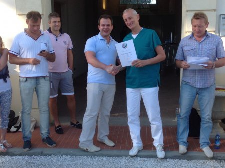 Дмитрий Рыбальченко успешно прошел обучение для профессионалов-имплантологов в Италии